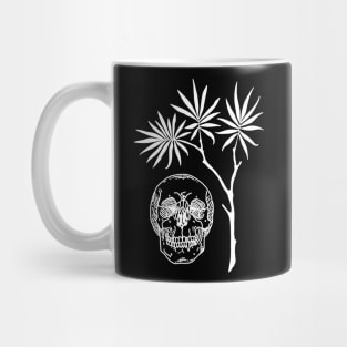Skull and leaf Mug